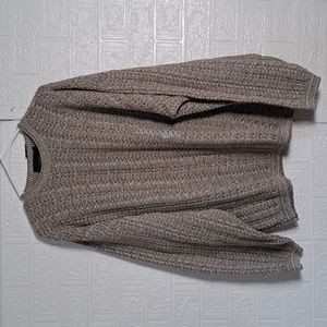 Bill Blass Cotton Sweater XL Brown Green